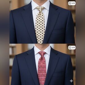 🇯🇵Elegant Brown Polka Dot SILK Tie set, made in Japan